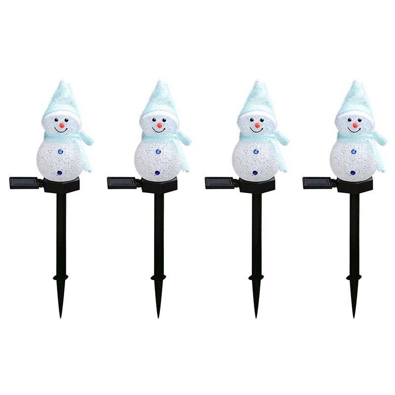 Outdoor Solar Power Xmas Lights - N84R 4X Kardan Adam Güneş Işıkları