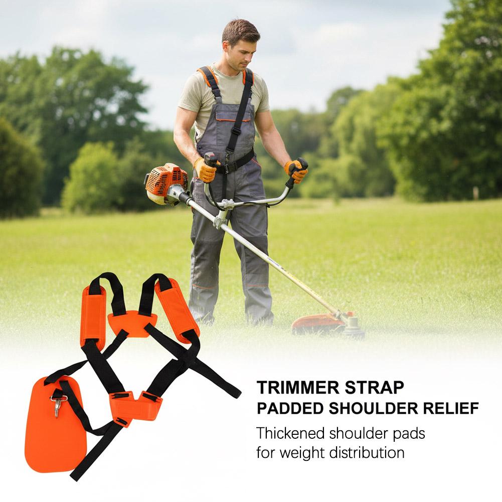 Brush Cutter Strap - Dolgulu Çift Omuz Askısı, Misina Biçme