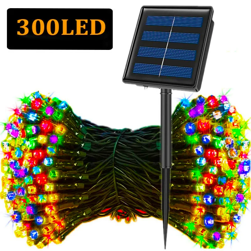 Outdoor Solar Power Xmas Lights - 5M-32M LED Güneş Dize Işıkları 300LED