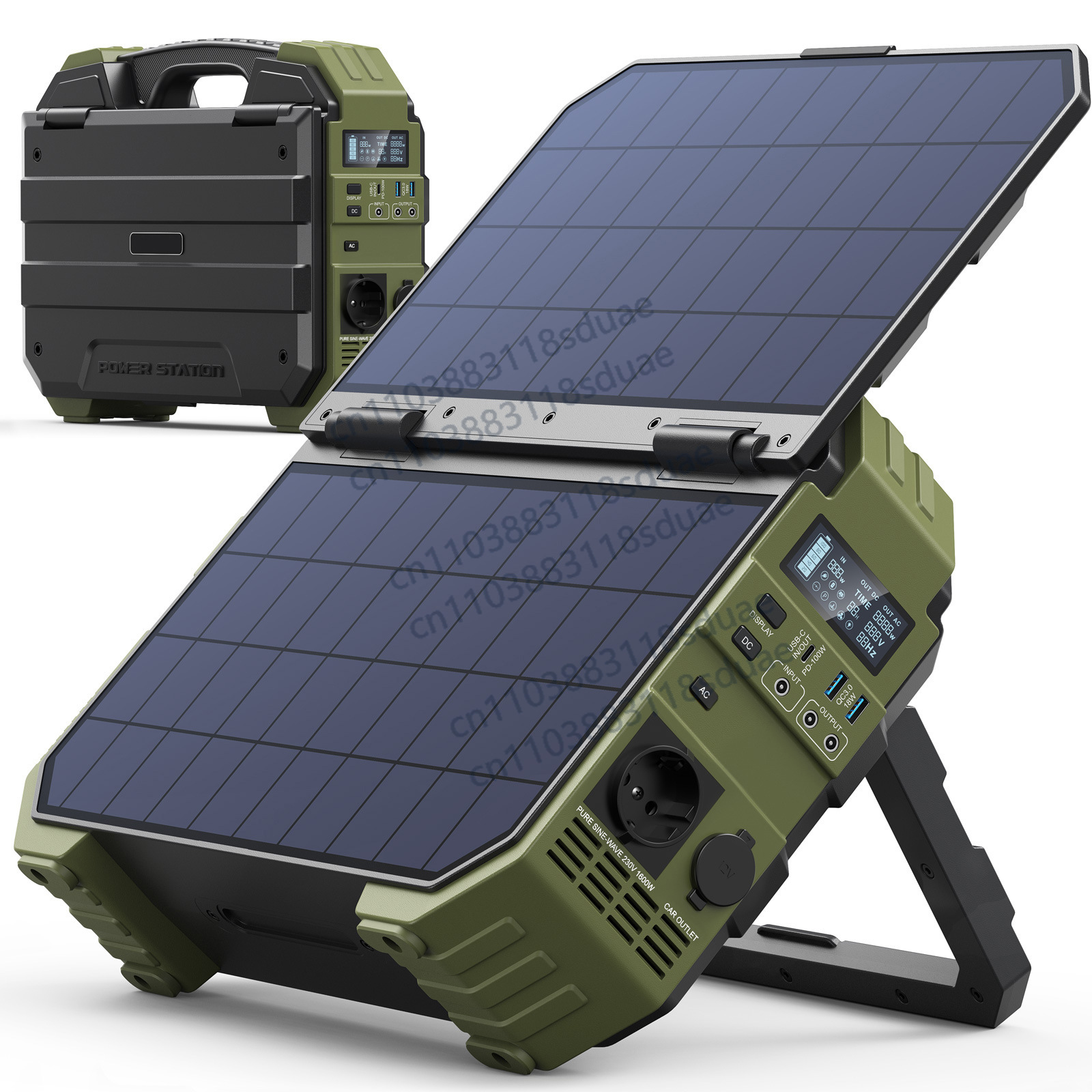 Outdoor Power Pack - 1600W Taşınabilir Güç İstasyonu, Dahili Güneş