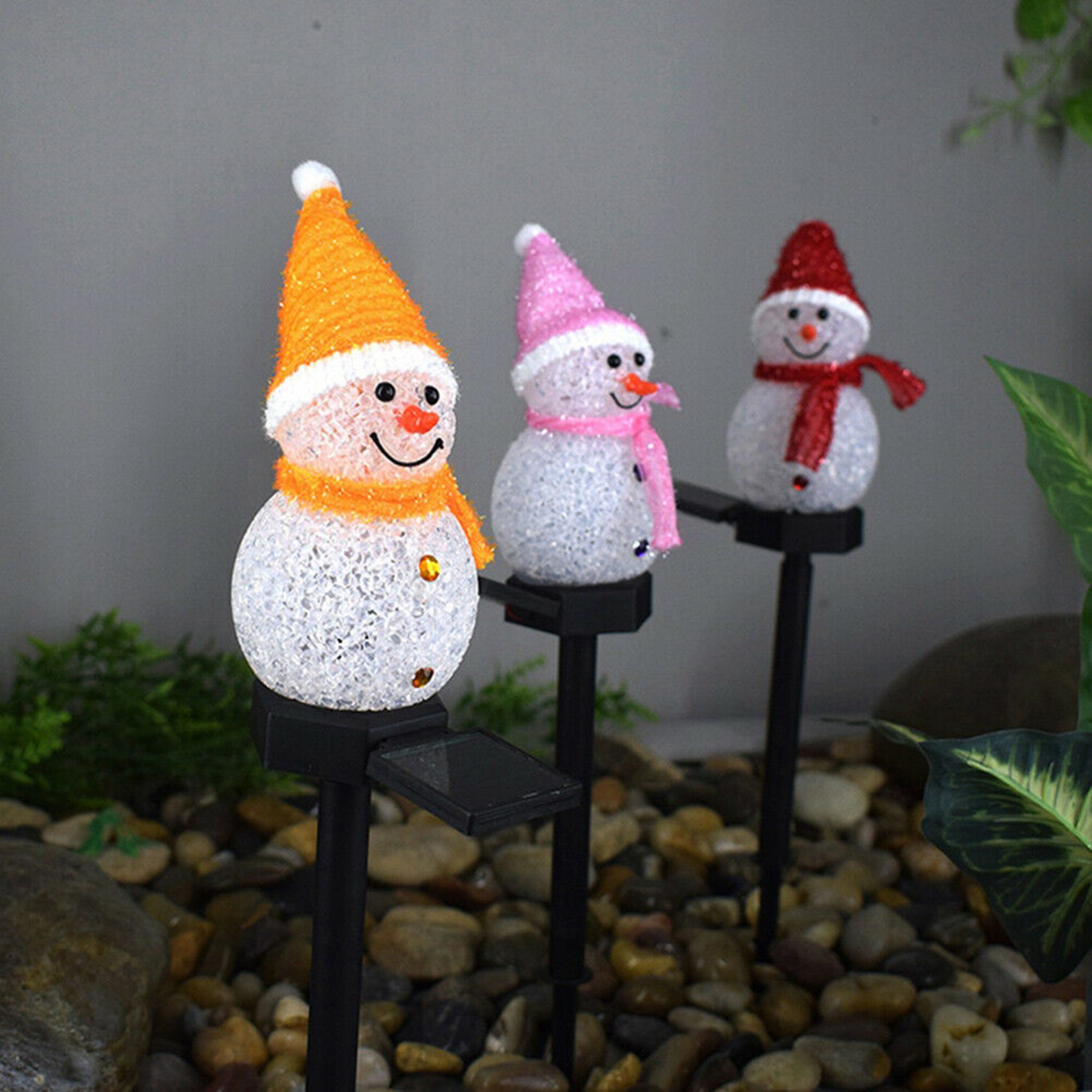 Outdoor Solar Power Xmas Lights - A72P Kardan Adam Güneş Enerjili LED