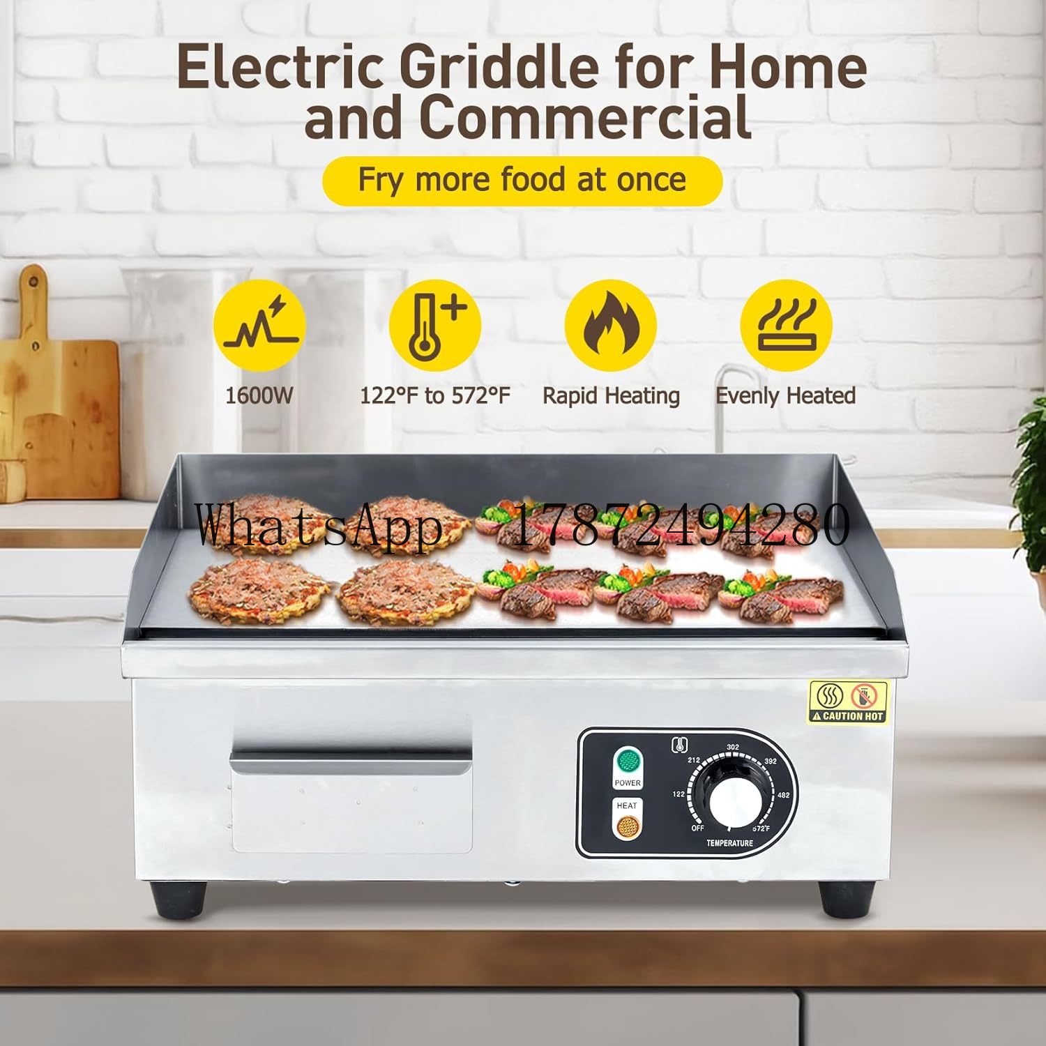 Outdoor Power Grill - 30 İnç Elektrikli Izgara, Açık Hava
