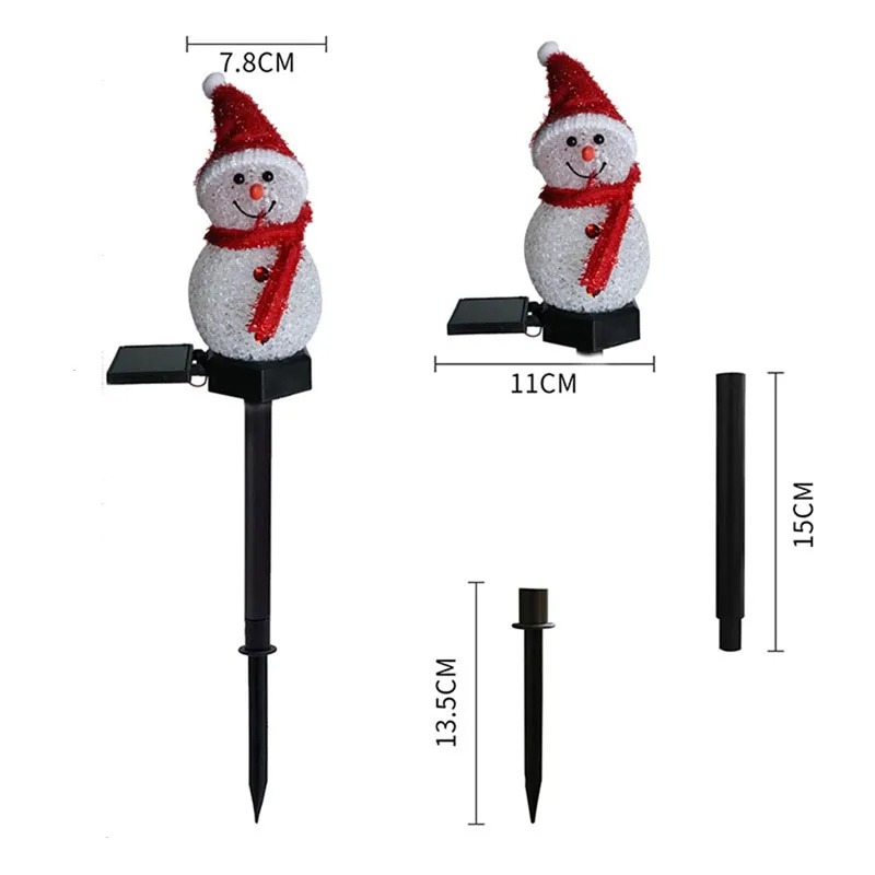 2 LED'li Kardan Adam Güneş Ene - Outdoor Solar Power Xmas Lights incelemesi ve fiyatı