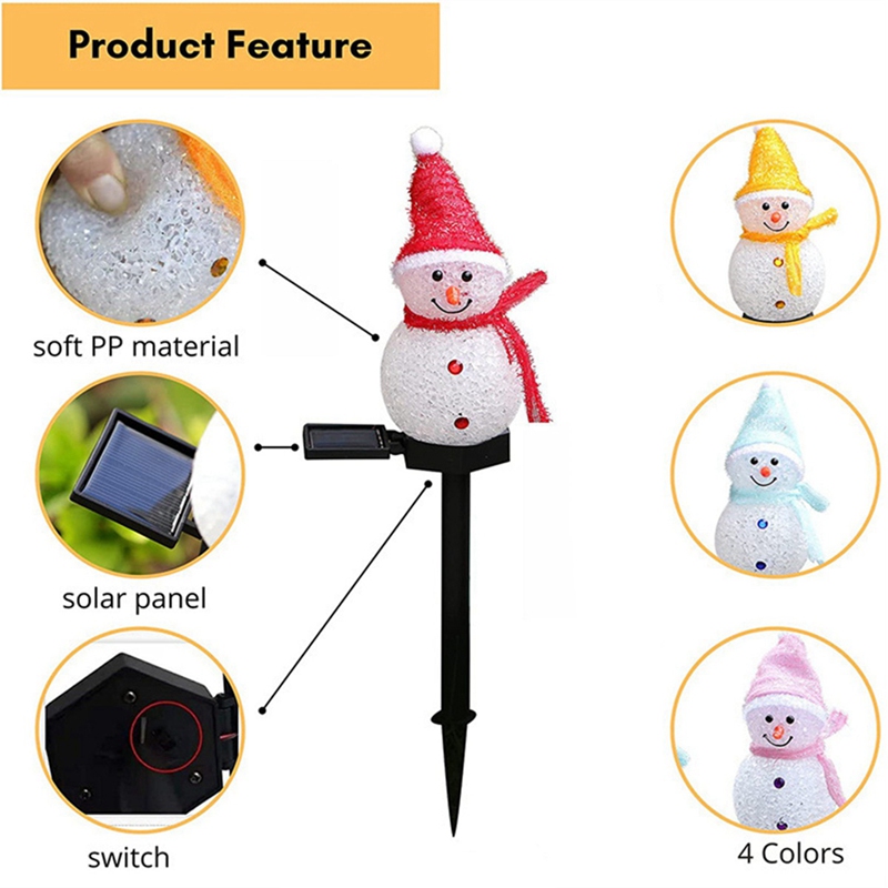 LED Kardan Adam Güneş Bahçe Iş - Outdoor Solar Power Xmas Lights incelemesi ve fiyatı