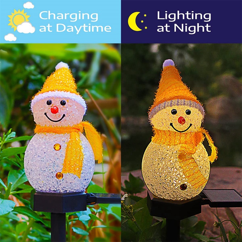 LED Kardan Adam Güneş Bahçe Iş - Outdoor Solar Power Xmas Lights incelemesi ve fiyatı