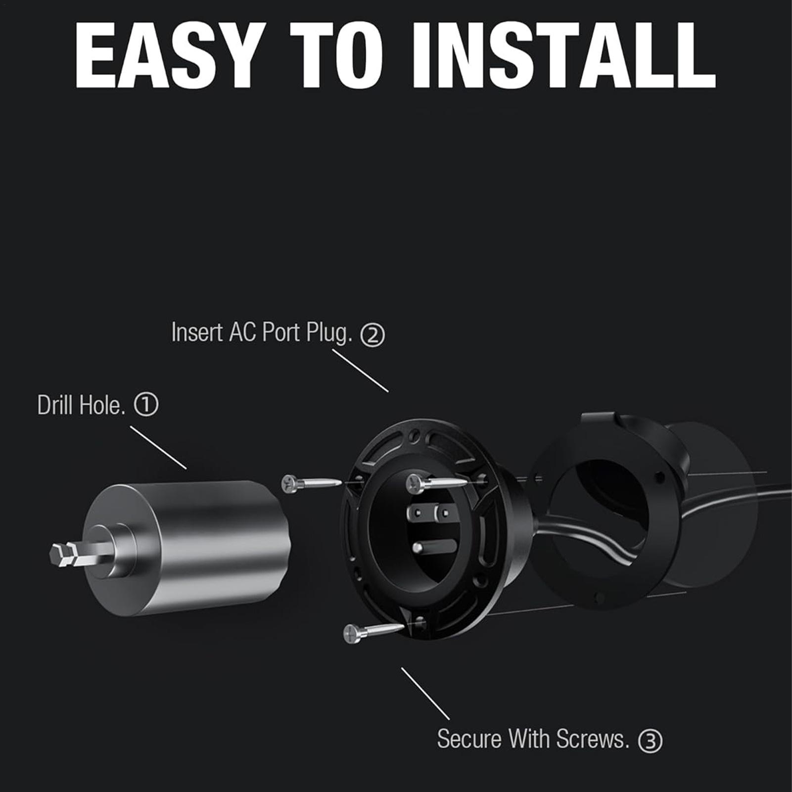 ABD Standartı 125V RV Güç Giri - Outdoor Power Outlet Install incelemesi ve fiyatı