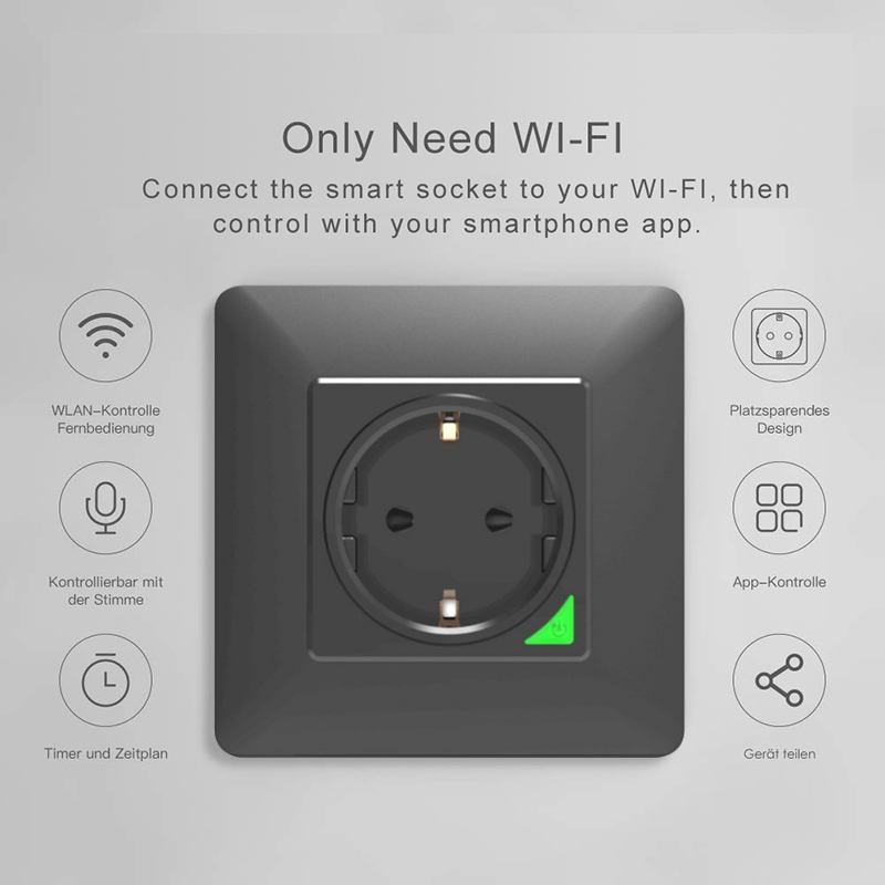 Avoir Tuya Zigbee elektrik çık - Outdoor Zigbee Power Plug incelemesi ve fiyatı