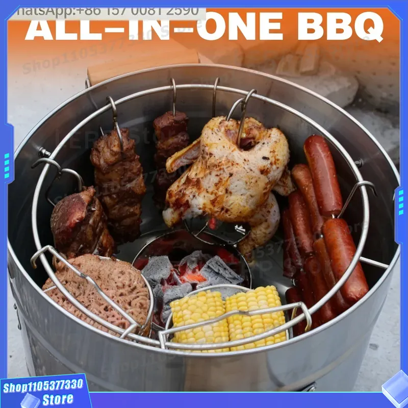 Verimli Paslanmaz Çelik Dumans - Outdoor Power Grill incelemesi ve fiyatı