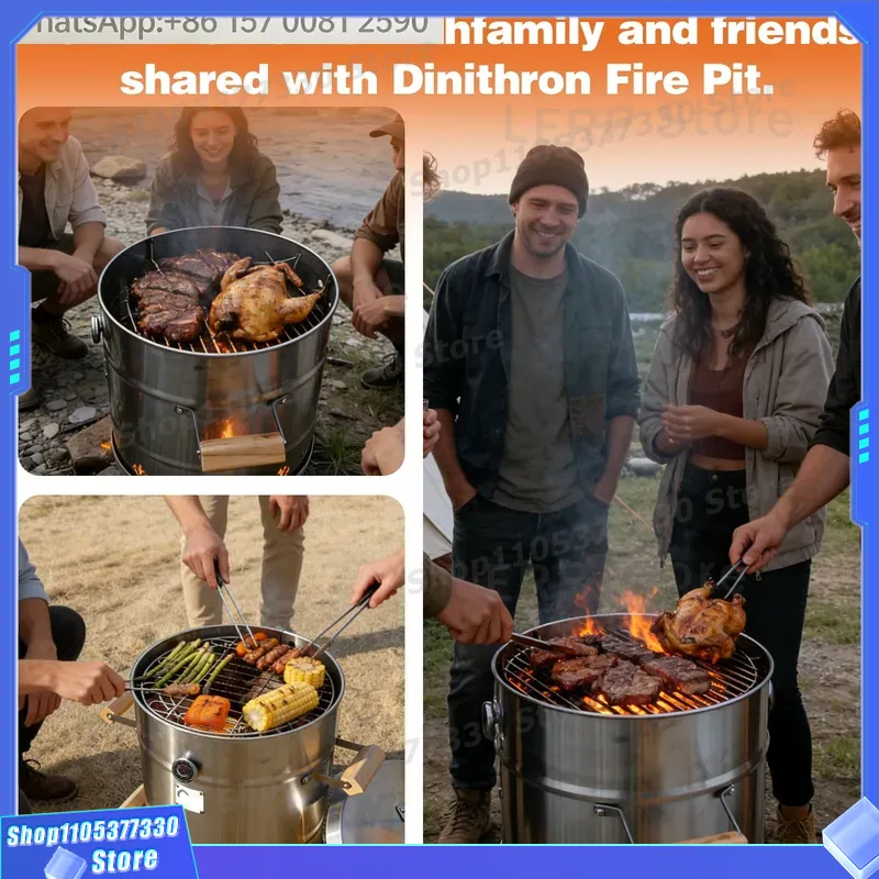 Verimli Paslanmaz Çelik Dumans - Outdoor Power Grill incelemesi ve fiyatı