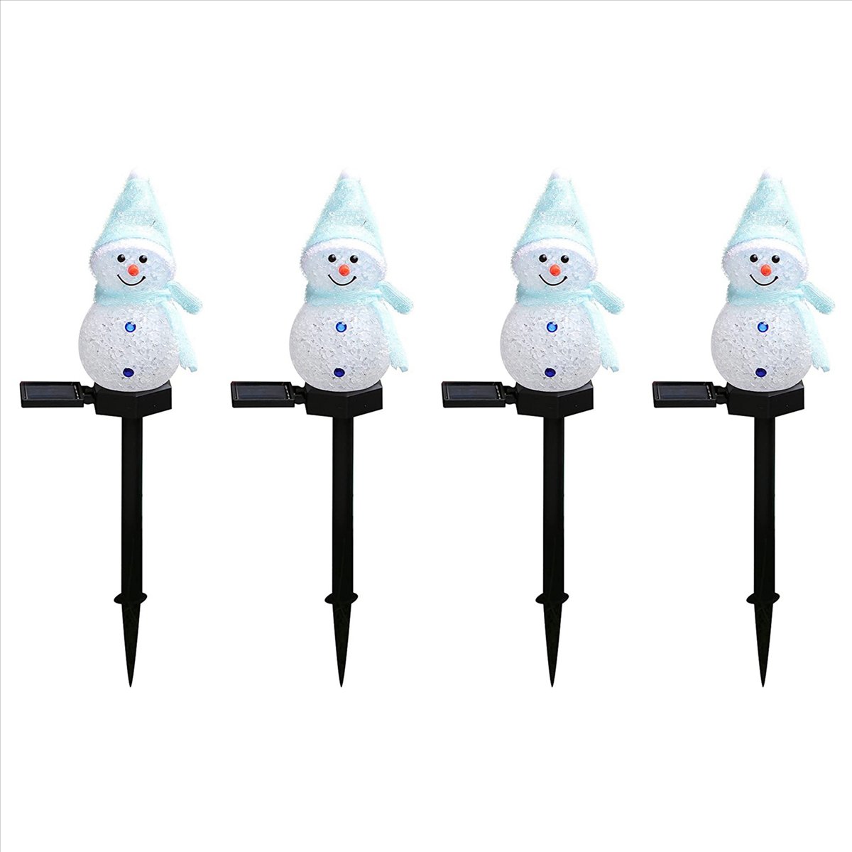 Yeni 4X Kardan Adam Güneş Işık - Outdoor Solar Power Xmas Lights incelemesi ve fiyatı