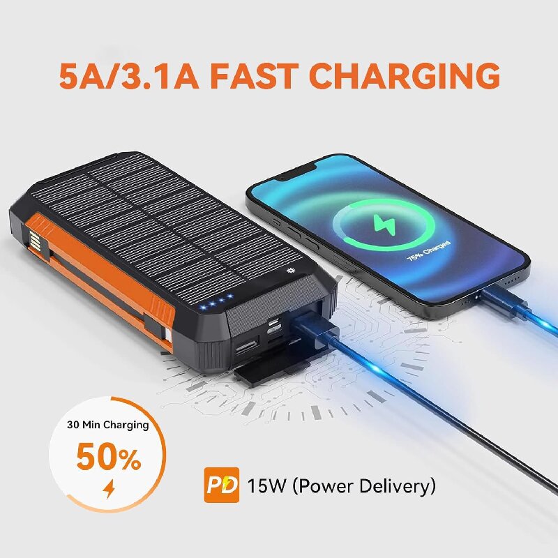 30000 mAh Güneş Enerjisi Banka - Xiaomi Outdoor Power Supply incelemesi ve fiyatı