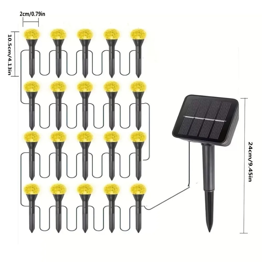 Güneş Enerjili 5M 20LED Dış Me - Outdoor Solar Power Xmas Lights incelemesi ve fiyatı