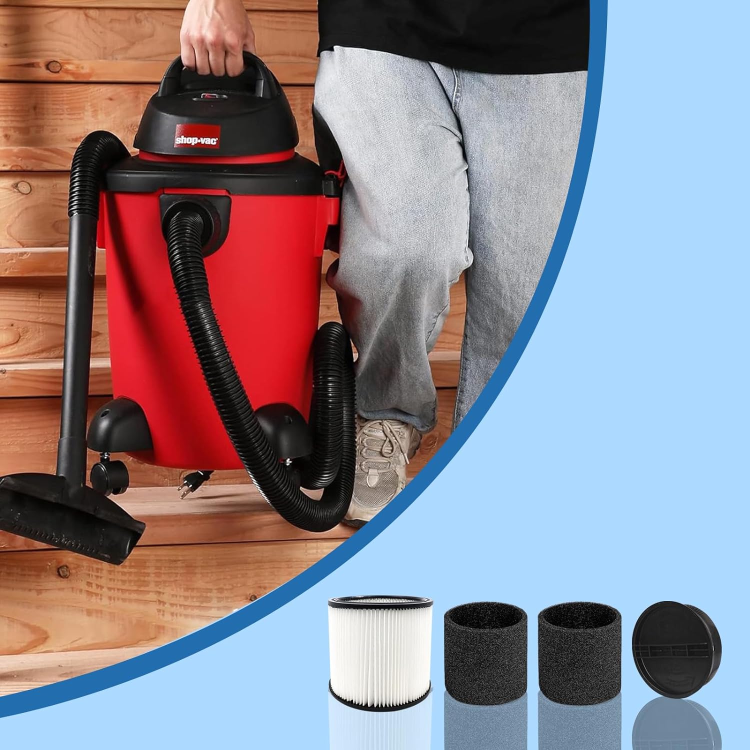 90304 Shop-Vac Filtre Değişimi - Wet Dry Vacuum Shop incelemesi ve fiyatı